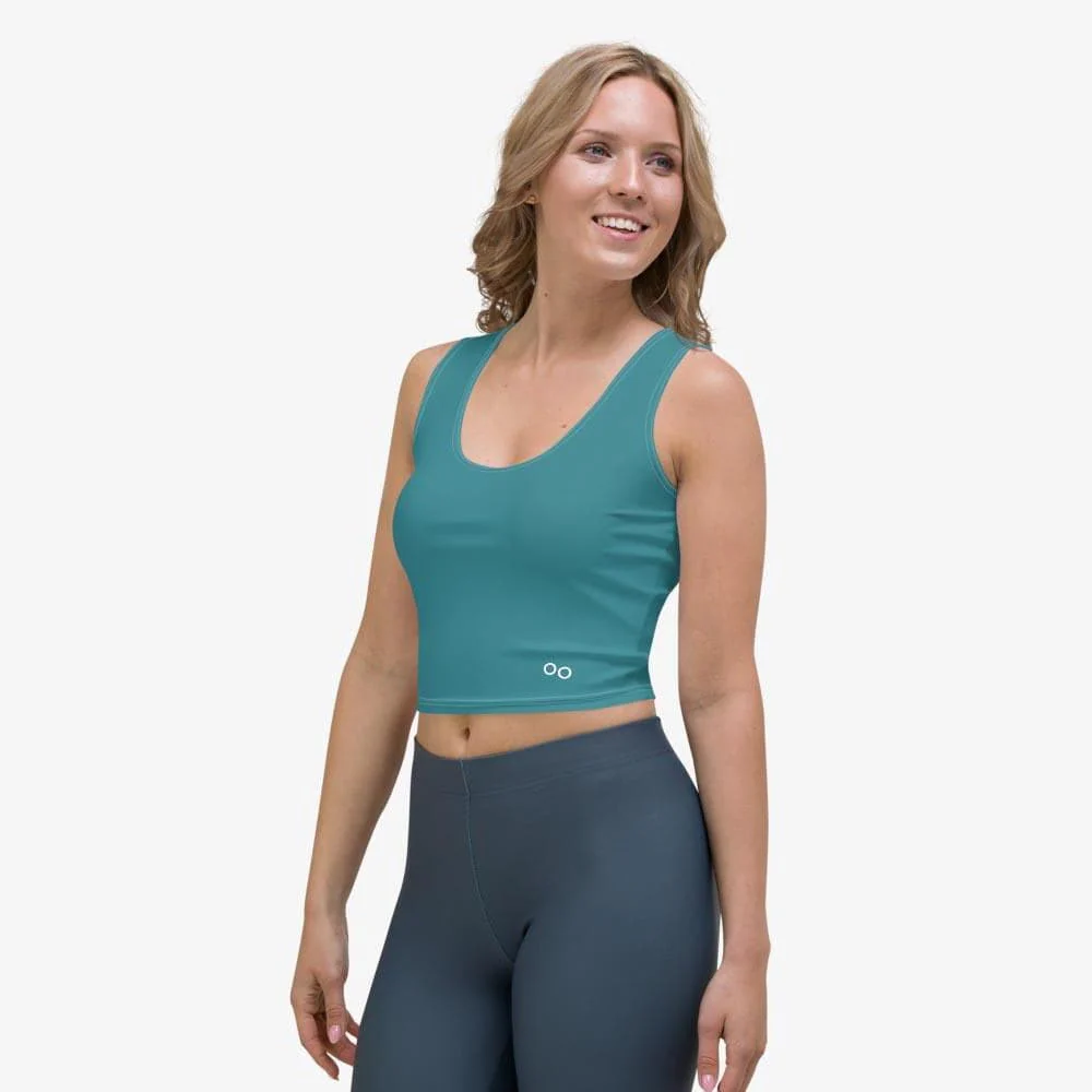 Monochrome Crop Top Green - Image 4
